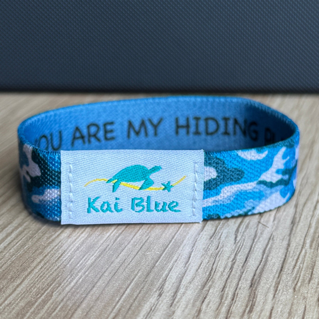Kai Blue Cammo Bible Verse Bracelet