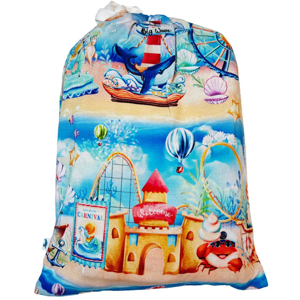 Bamboo Crib Sheet with Underwater Carnival - In Bag