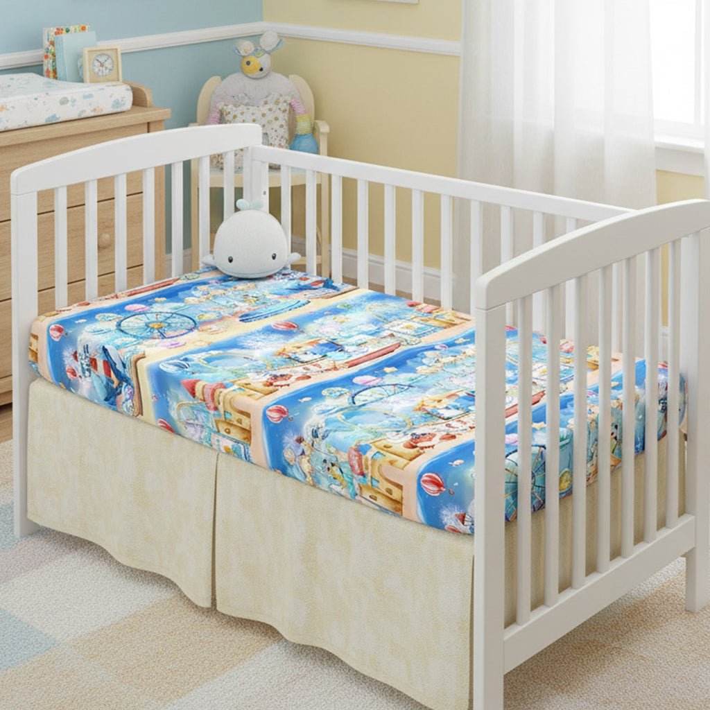 Underwater Carnival Adventure Bamboo Crib Sheets