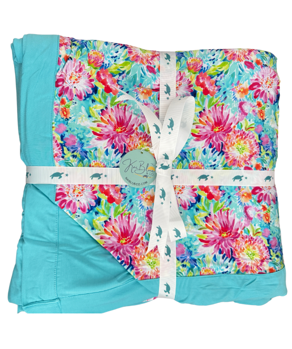 Full Bloom Bamboo King Size Blanket Folded