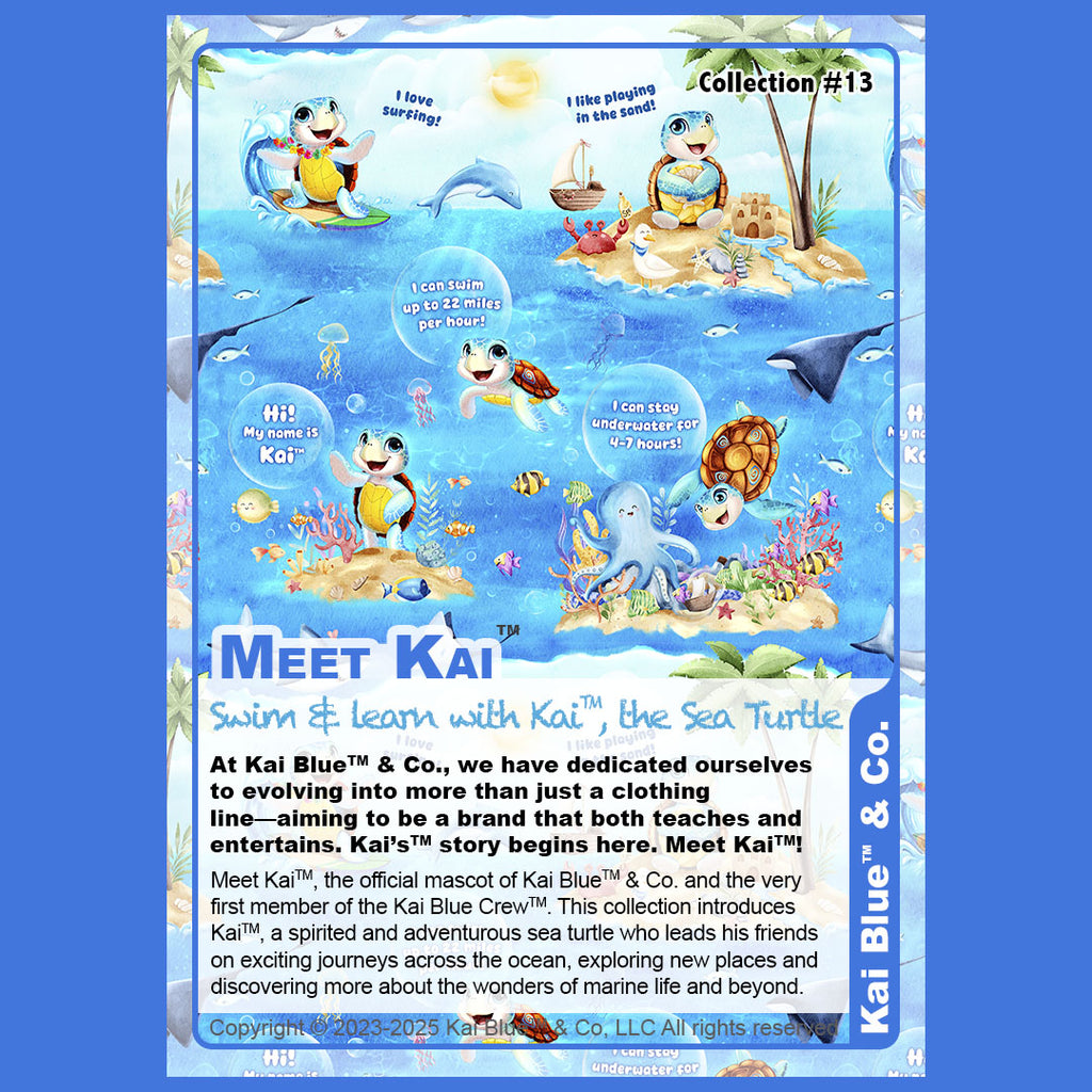Kai Blue's Bamboo Clothing Collection - Meet Kai the Sea Turtle