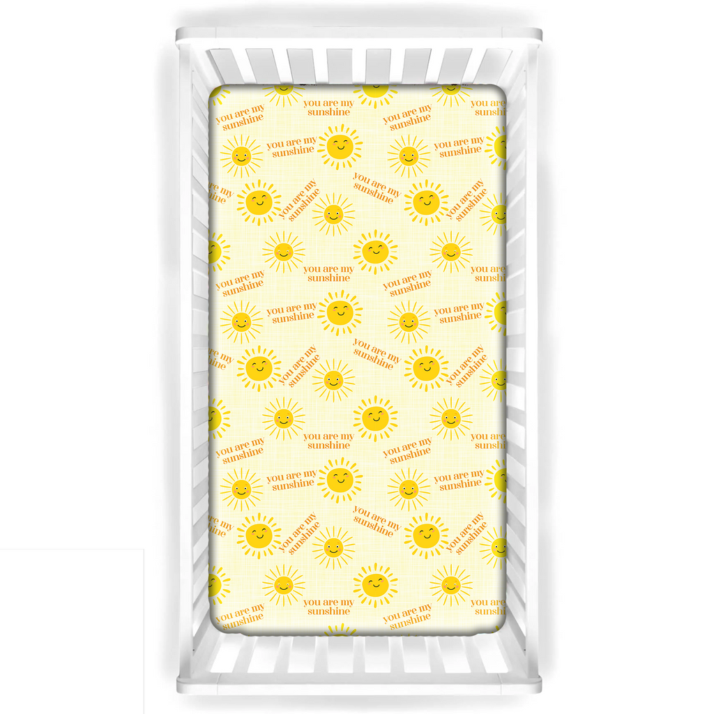 You Are My Sunshine Bamboo Crib Sheets